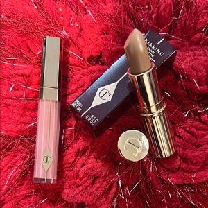 🍯 CHARLOTTE TILBURY Yes Honey Lipstick BNIB Bonus Pillow Talk Lip Gloss